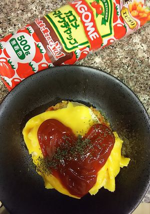ガーリックケチャップのオムライス-レシピのメイン写真
