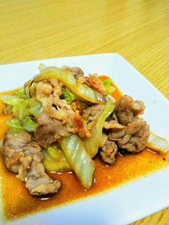 豚肉と白菜の、甘辛炒め-レシピのメイン写真