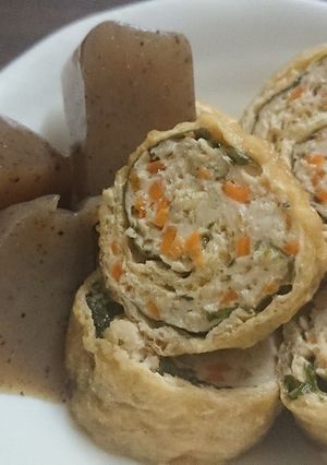 レンジで♪大葉香る信田巻きの煮物-レシピのメイン写真