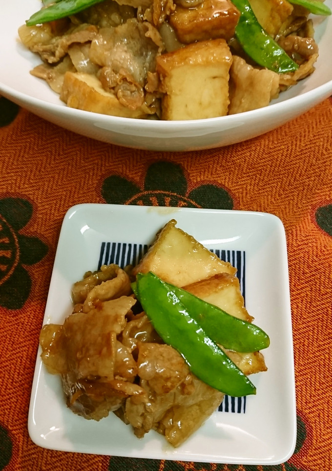 豚バラと厚揚げの炒め物-レシピのメイン写真