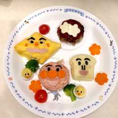 アンパンマンプレート ３歳お誕生日-レシピのメイン写真