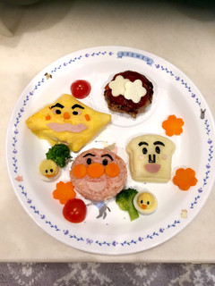 アンパンマンプレート 3歳お誕生日-レシピのメイン写真
