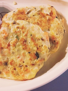 離乳食♫手づかみ野菜と鯖缶のお好み焼き風-レシピのメイン写真