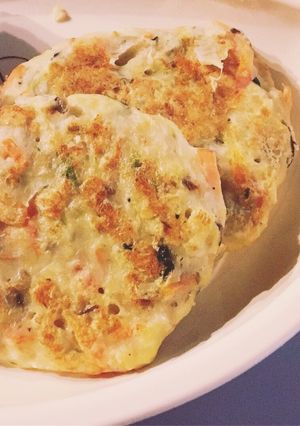 離乳食♫手づかみ野菜と鯖缶のお好み焼き風-レシピのメイン写真