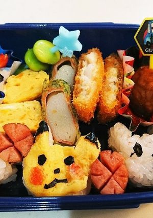 年少息子の幼稚園お弁当☆ピカチュウ☆-レシピのメイン写真
