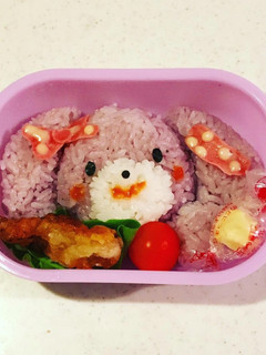 キャラ弁、ぼんぼんりぼんちゃん弁当。-レシピのメイン写真