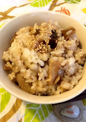 簡単！レンジきのこご飯　弁当☆おにぎり◎-レシピのメイン写真