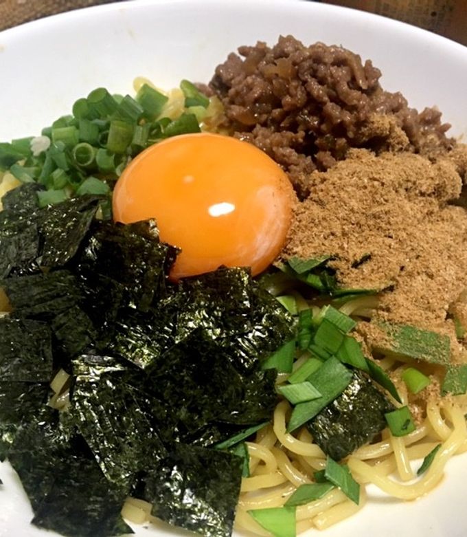 焼きそば麺で台湾まぜそば-レシピのメイン写真