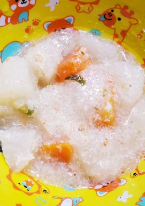 1歳10ヶ月 蟹と大根と人参のトロトロ煮-レシピのメイン写真