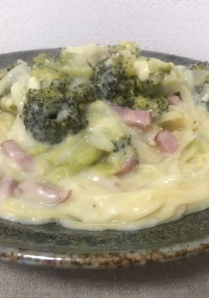 白菜とベーコンのクリームパスタ-レシピのメイン写真