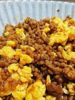 ひき肉卵の甘辛スタミナ炒め-レシピのメイン写真