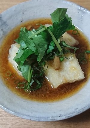 オリゴ糖レシピ　なめこ入り揚げ出し豆腐-レシピのメイン写真