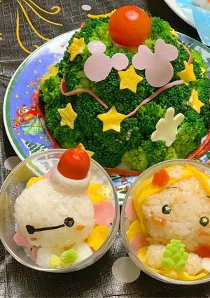 カップdeキャラデコごはん☆サラダツリー-レシピのメイン写真