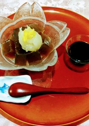 風邪心地に麦茶寒天あんみつ-レシピのメイン写真
