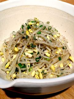 薬味好きのもやしナムル-レシピのメイン写真