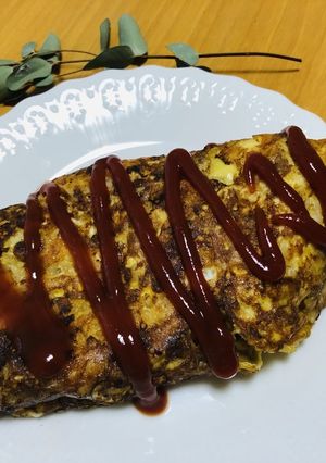 コスパで、包丁使わないオムライス！-レシピのメイン写真