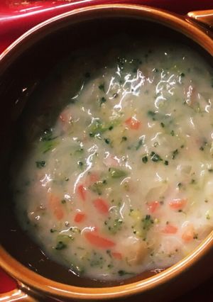 離乳食後期☆野菜と豚ひき肉の豆乳シチュー-レシピのメイン写真