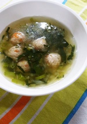 離乳食中期～　＊麩んわり鶏だんご＊-レシピのメイン写真