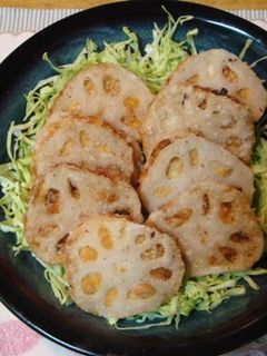レンコンはさみ揚げ-レシピのメイン写真