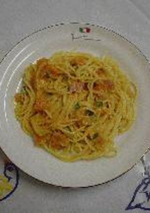 バジルとトマトの味噌クリームパスタ-レシピのメイン写真