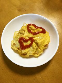 冷凍チキンライスで簡単オムライス-レシピのメイン写真
