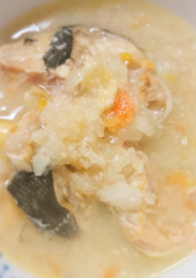 076　サーモンのしもつかれ和え-レシピのメイン写真