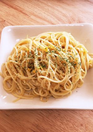 コーンスープで簡単パスタ-レシピのメイン写真