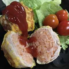รูปของ 肉巻きオムピカタライス