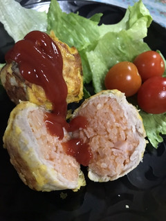 肉巻きオムピカタライス-レシピのメイン写真
