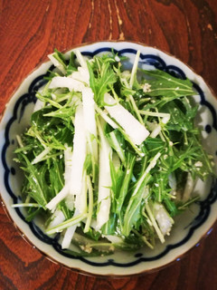 簡単水菜サラダ-レシピのメイン写真