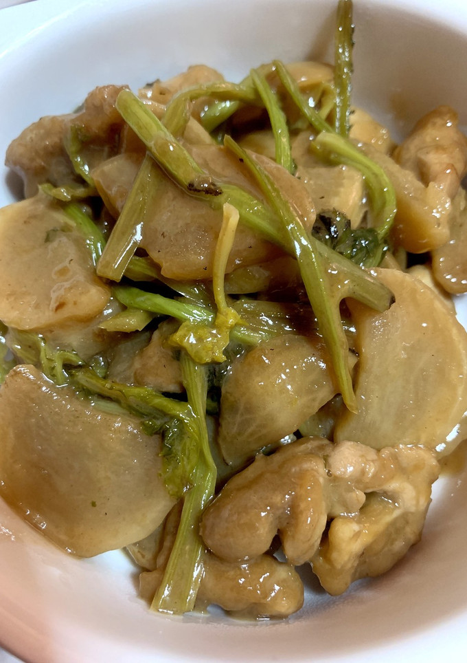 かぶと鶏肉の炒め煮-レシピのメイン写真