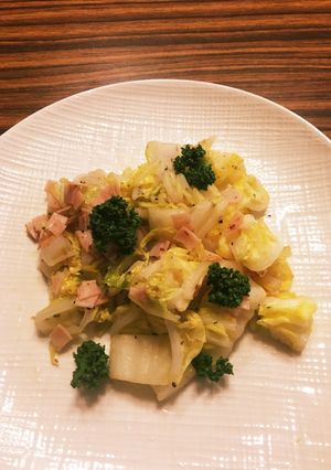 白菜とハムの野菜炒め-レシピのメイン写真