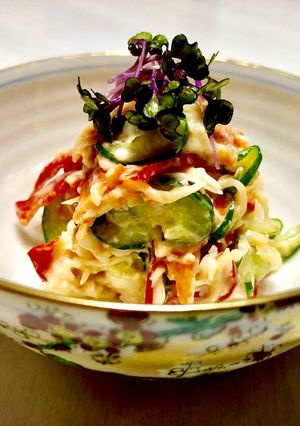 酒粕で〜カニかまと胡瓜のわさび和え-レシピのメイン写真
