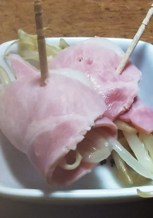 時短！もやしのハム巻き-レシピのメイン写真