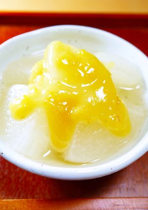 大根の煮物。柚子味噌がけ（電気圧力鍋）-レシピのメイン写真