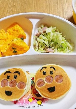 アンパンマンホットケーキ-レシピのメイン写真