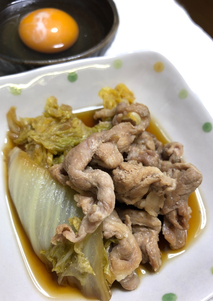 豚肉と白菜のすき煮〜簡単・時短〜［覚書］-レシピのメイン写真
