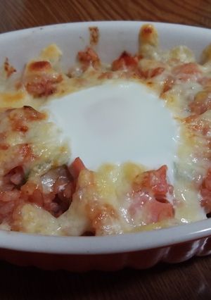 こんがりチーズの焼きオムライス-レシピのメイン写真