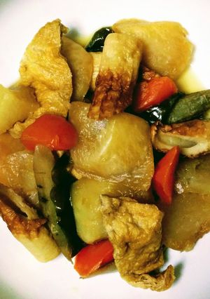 あこダシで♪大根人参ピーマンの煮物-レシピのメイン写真