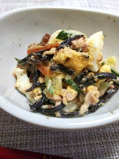 ひじき煮と卵とツナのサラダ-レシピのメイン写真