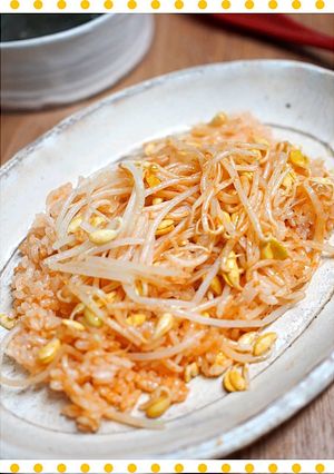 プチッと鍋キムチ味de豆もやしご飯-レシピのメイン写真