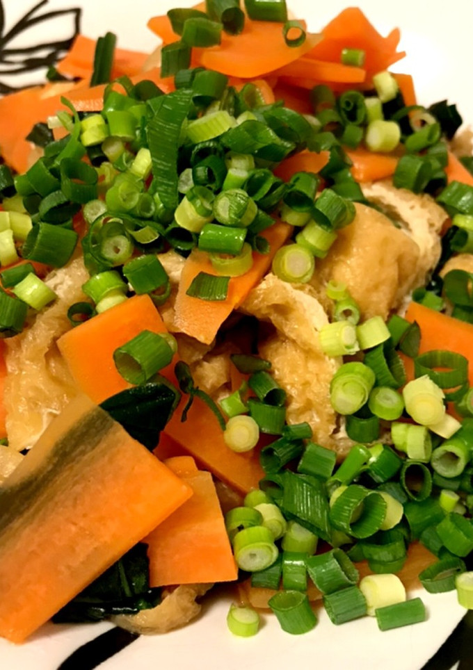 油揚げと野菜の煮浸し(簡単)-レシピのメイン写真