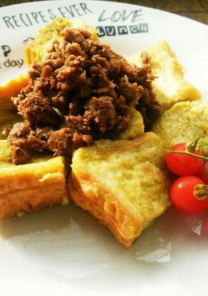 犬ご飯　フレンチ野菜トースト-レシピのメイン写真