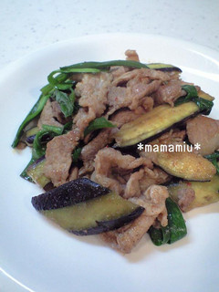 豚肉とナスのピリうま♪炒め*-レシピのメイン写真