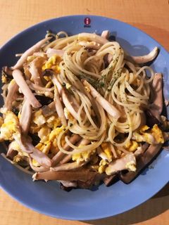 エリンギと卵のパスタ-レシピのメイン写真