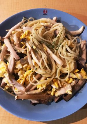 エリンギと卵のパスタ-レシピのメイン写真