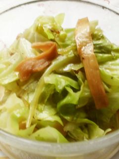 あともう一品!キャベツとメンマのレンジ蒸-レシピのメイン写真