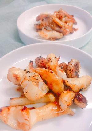 超簡単！屋台で美味しいイカゲソの醤油焼き-レシピのメイン写真