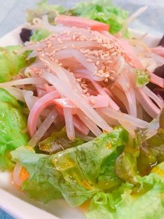 もやしとハムのピリ辛甘酢和えサラダ-レシピのメイン写真