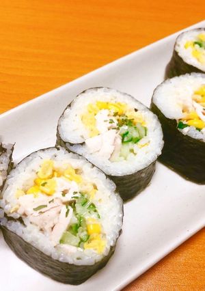 【自家製ツナで】ツナコーンマヨ太巻き-レシピのメイン写真